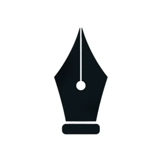WriCo dark pen nib symbol